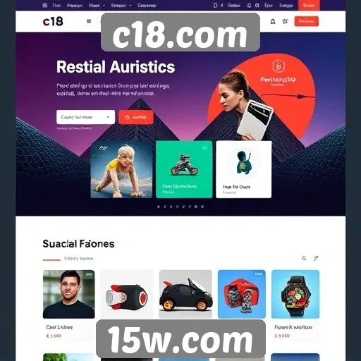 Nova interface de usuário no site c18.com